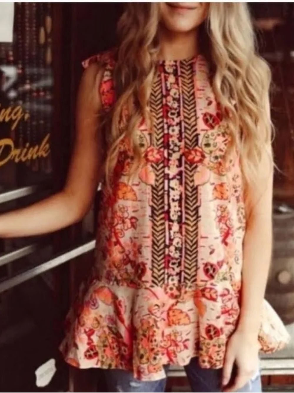 Free people summer in Tulum tunic / mini dress